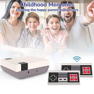 Retro Game Console, Mini Classic Game System with 2 Classic Wireless Controllers and Built-in 620 Games, RCA Output Plug & Play Childhood Mini Classic Console, Birthday Gifts.