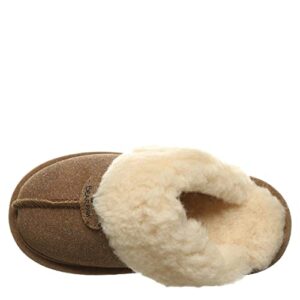 BEARPAW Loki Youth Hickory Caviar Size 1 | Youth 's Slippers | Youth 's Shoes | Comfortable & Light-Weight