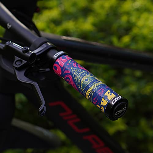 CNC Bike Handlebar Grips,MTB Silicone Grips, Gel Grips for Mountain Bike/BMX/Bicycle.