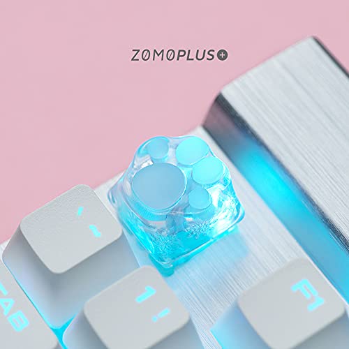 wwkeycaps ZOMO Special Edition 3D Printing Gaming Cat Keycaps Cherry MX keycaps Cats paw ShapeTiffany Blue