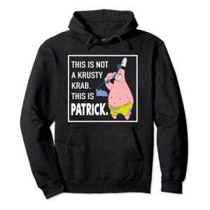 Mademark x SpongeBob SquarePants - Patrick Star - This is Not a Krusty Krab Pullover Hoodie