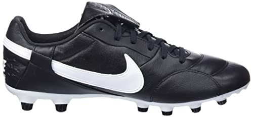 NIKE Men's Football Shoe, Black White, 7.5