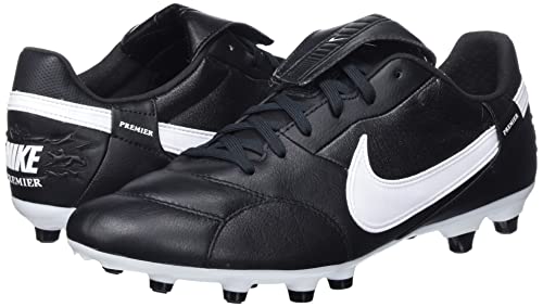 NIKE Men's Football Shoe, Black White, 7.5