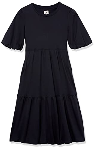 Amazon Aware Women's Organic Cotton Fit and Flare Dress (Available in Plus Size) (Previously Amazon Aware), Black, Large