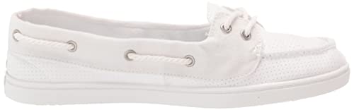 Roxy Women's Ahoy Slip On Boat Shoe Sneaker, White, 7