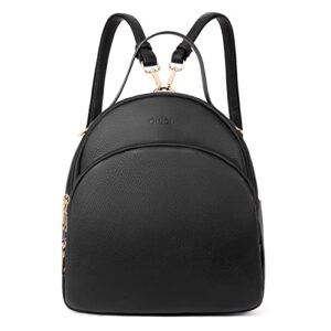 cluci small backpack for women leather women's black backpack purse handbags mini fashion lady travel backpack convertible bookbag
