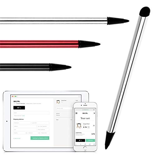 Galand Stylus Pens for Touch Screens,2Pcs Capacitive Pen Touch Screen Stylus Pencil for iPad Tablet Smartphone Red