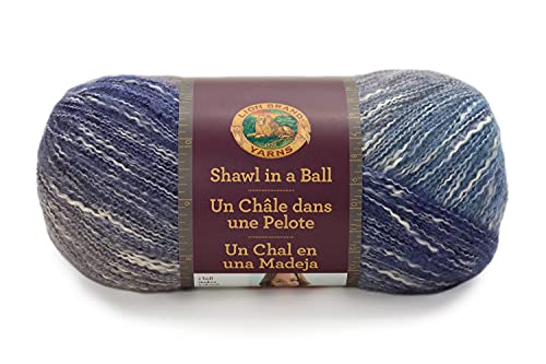 (3 Pack) Lion Brand Yarn Shawl in a Ball Yarn, Soothing Blue