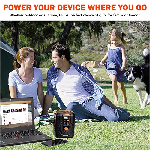 111Wh Portable Power Station, Takki Camping Solar Generator Power Bank with AC Outlet USB DC Port, Portable Charger Battery Pack for Fan, Camping, Laptop, School, Home, Emergency Backup