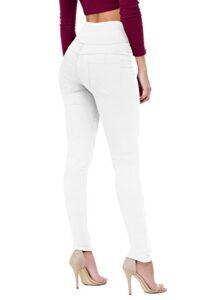 women's butt lift v3 super comfy stretch denim jeans p45075sk white 11 long