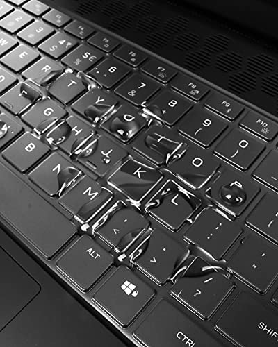 Keyboard Cover for 2021 Dell Alienware x17 R1 R2 17.3"/Alienware x15 R1 R2 15.6" Gaming Laptop,15.6" Dell Alienware M15 R5 R6 R7/Alienware m17 R5 Ryzen Edition,Dell Alienware x17 x15 R1 Skin-Clear