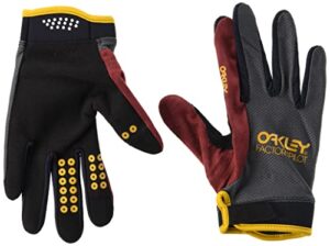 oakley all mountain men's mtb cycling gloves - forged iron/small