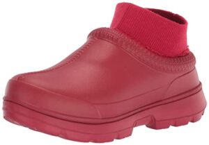 ugg women's tasman x rain boot, samba red, 8