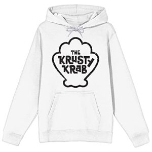 bioworld the white krusty krab logo hoodie- m