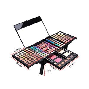 Beginner Makeup Kit For Teens Make up Kits For Girls 194 Color Makeup Palette Eyeshadow Pallet Blusher Eyebrow Face Concealer Powder Mirror with 20 Brush Makeup Set For Women Gift