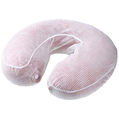 100 Pieces Disposable Headrest Covers Disposable Massage Covers Massage Headrest Covers Non-Sticking Cradle Cover Non-woven U-shaped Cradle Cover for Massage Tables, 14.2 x 13 Inch, White