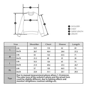 Arnodefrance Men Graphic Sweatshirts Vintage Printing Sweatshirt Cotton Loose Crewneck Hoodies Pullover