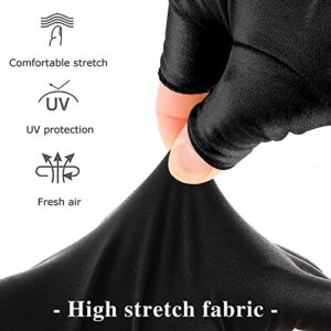 Pimoys Anti UV Gloves for Nail Lamp Light UPF50+ Manicure Gloves UV Protection Gloves Fingerless UV Light Gloves for Gel Nail Lamp Hand UV Protection Gloves