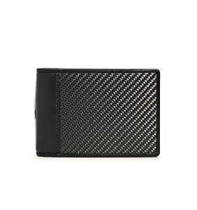 TUMI Men's Slim Single Billfold, Carbon, Black, One Size