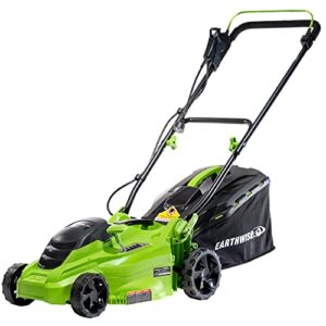 earthwise 16-inch 11-amp corded electric walk-behind lawn mower