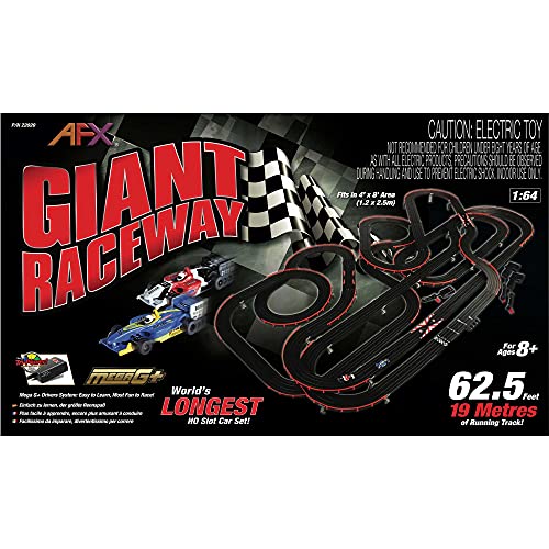 AFX/Racemasters Giant Set Without Digital Lap Counter AFX22020 HO Slot Racing Sets