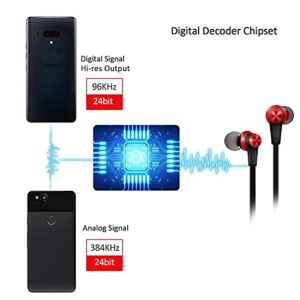 USB C Headphone Type C Earbuds Wired with Mic Compatible with iPad Pro iPad Mini 6, Google Pixel 5g/5/4/4XL/3/3XL/3a/3aXL/2/2 XL/XL Pixel Phones, Huawei Xiaomi, Hi-Res USB C Headphones Earphones