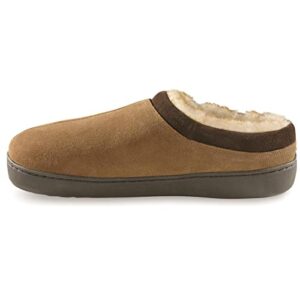 ariat men's indoor & outdoor suede hooded clog slippers, hashbrown, 10