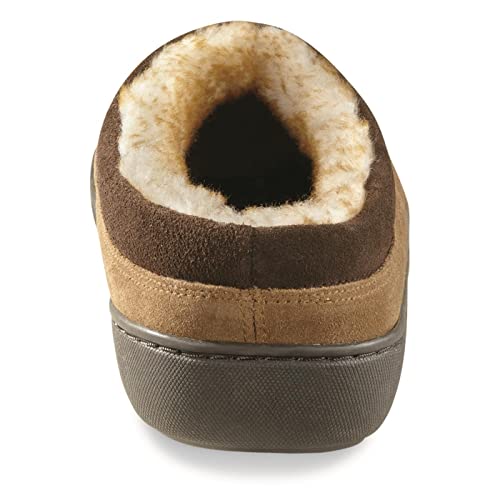 ARIAT Men's Indoor & Outdoor Suede Hooded Clog Slippers, Hashbrown, 10