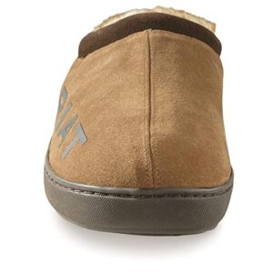 ARIAT Men's Indoor & Outdoor Suede Hooded Clog Slippers, Hashbrown, 10