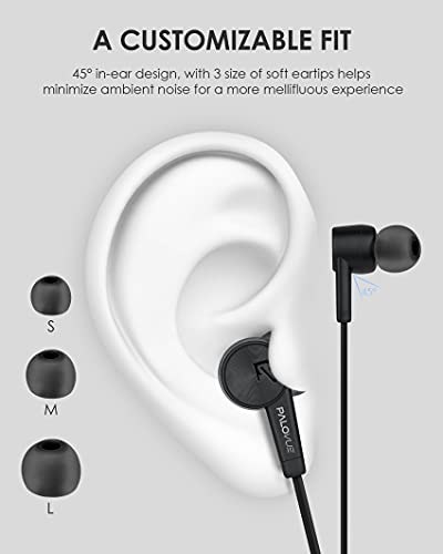 PALOVUE USB Type C Headphones in Ear Earphones Earbuds with Mic and Volume Control Compatible for Google Pixel Samsung Oneplus Huawei Sony MacBook SoundFlow