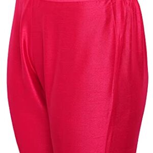 Janasya Women's Pink Poly Silk Kurta with Pant and Dupatta