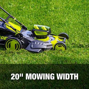 Sun Joe 24V-X2-21LM 48-Volt 21-Inch 1100-Watt Max Brushless Cordless Lawn Mower, 7-Position Mowing Height Adjustment w/Rear Collection Bag