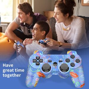 CFORWARD Controller, Wireless Controller, Game Controller Compatible for play3 Remote with Charger and Thumb Gripss