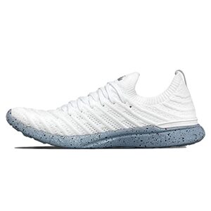 APL: Athletic Propulsion Labs Women's Techloom Wave Sneaker, White/Frozen Grey/Speckle, 8