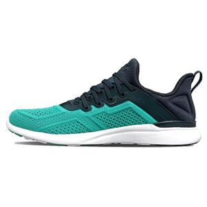 Athletic Propulsion Labs APL Women's Techloom Tracer, Midnight Jungle/Tropical Green/White, 8.5