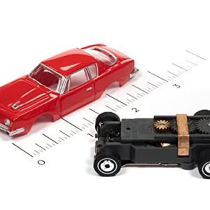 Auto World Thunderjet R34 1963 Studebaker Avanti (Red) HO Scale Slot Car