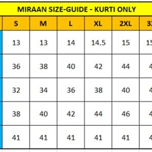 Miraan Women's Cotton Printed Readymade Kurti XX-Large Brown