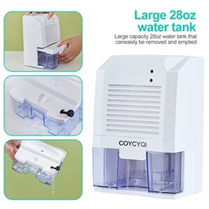 COYCYQI Portable Mini Dehumidifier for Home, RV, Bathroom, Bedroom, Closet, Car, Room, Ultra-Quiet USB Small Dehumidifier with 17oz Capacity, 2200 Cubic Feet (215 sq ft)