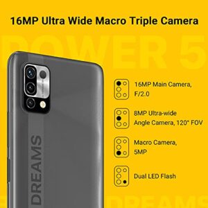 UMIDIGI Power 5 Unlocked Cell Phones, 6150mAh Battery+ 6.53" HD Display Smartphone with 16MP AI Triple Camera,128GB Dual SIM Android Phone…