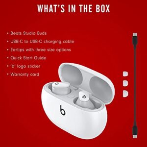 Beats Studio Buds – True Wireless Noise Cancelling Earbuds - White (Renewed)