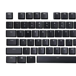 HUYUN A Full Set 87 keycaps Replacement for Logitech G813/G815/G913/G915 TKL RGB Mechanical Gaming Keyboard (Black 87 Keys)