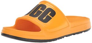 ugg men's wilcox slide sandal, saffron, 13