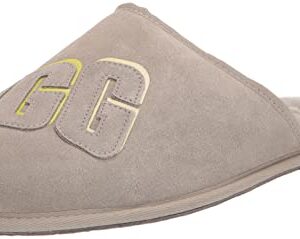 UGG Men's Scuff Graphic Shadow Slipper, Pumice, 11