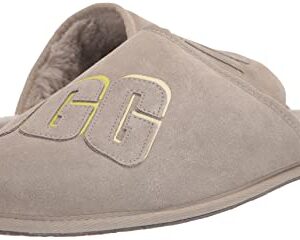 UGG Men's Scuff Graphic Shadow Slipper, Pumice, 11