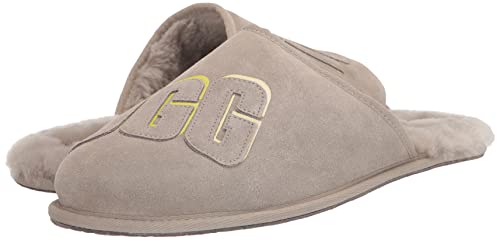 UGG Men's Scuff Graphic Shadow Slipper, Pumice, 11