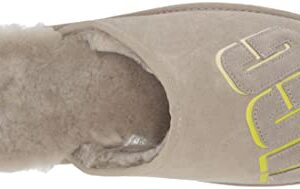 UGG Men's Scuff Graphic Shadow Slipper, Pumice, 11