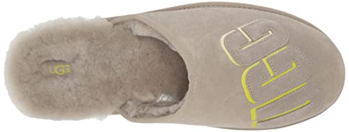 UGG Men's Scuff Graphic Shadow Slipper, Pumice, 11