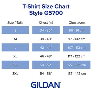 Gildan Adult Heavy Cotton 3/4 Raglan T-Shirt, Style G5700, 2-Pack, White/Black, Small