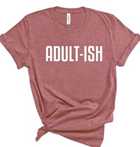 adult-ish t-shirts gift ideas 18th birthday gifts for girl and boy funny 18 years old t-shirts comfy tees for summer funny 18th age shirt funny adult shirts