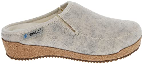 Foamtread Ladies' Clog Slipper Sequoia, Grey Light, Size 7